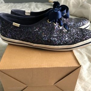 Kate Spade Keds navy sneakers